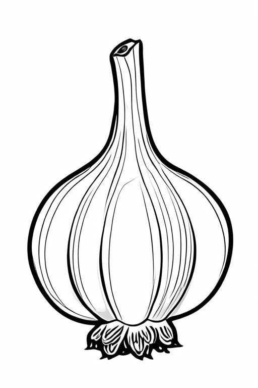 Garlic Coloring Page 69 for Kids