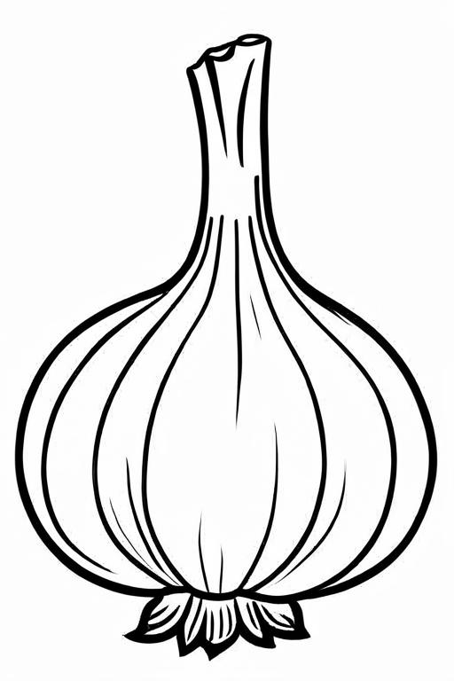 Garlic Coloring Page 70 for Kids