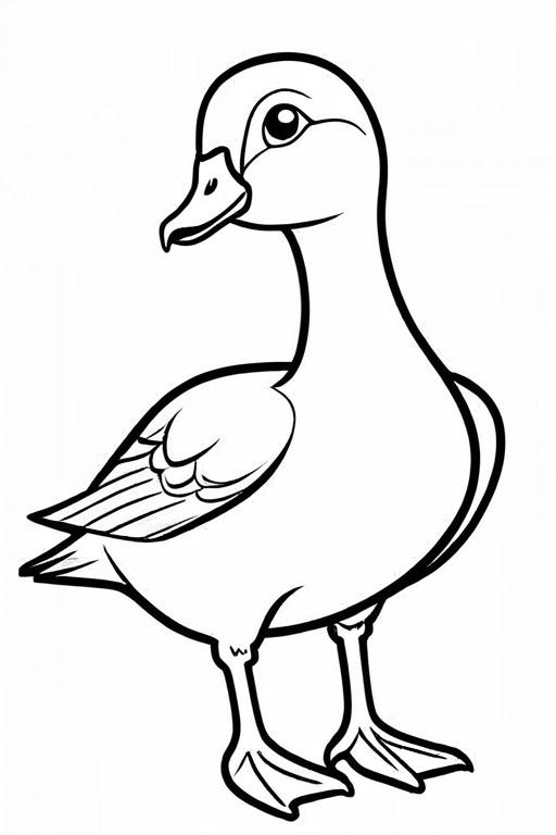 Goose Coloring Page 10 for Kids