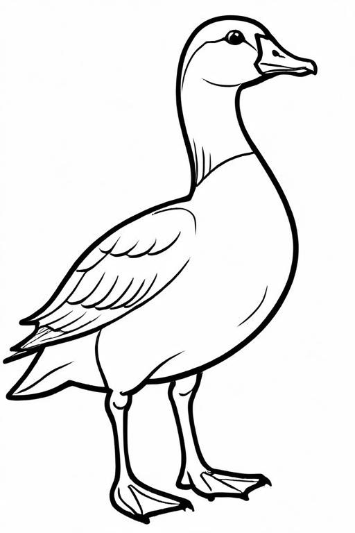 Goose Coloring Page 11 for Kids