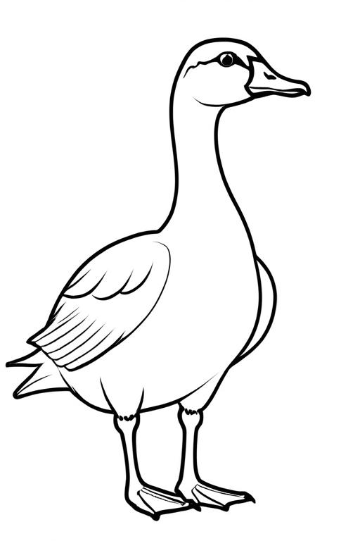 Goose Coloring Page 15 for Kids