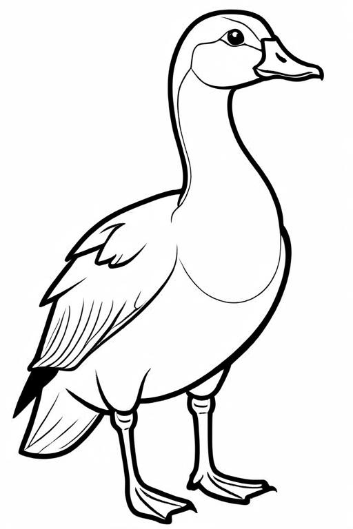 Goose Coloring Page 16 for Kids