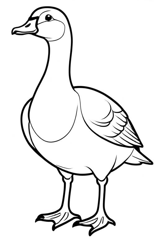 Goose Coloring Page 19 for Kids