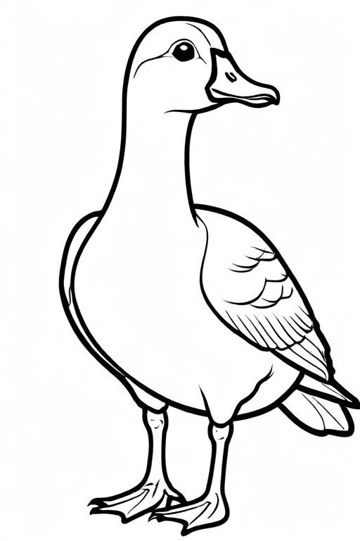 Goose Coloring Page 20 for Kids