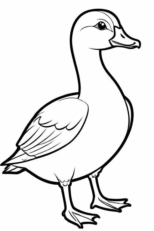 Goose Coloring Page 5 for Kids