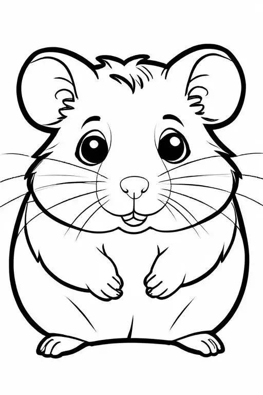 Hamster Coloring Page 31 for Kids