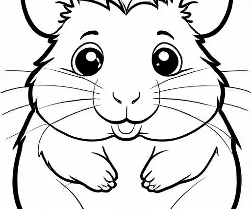 39 Hamster Coloring Pages For Kids