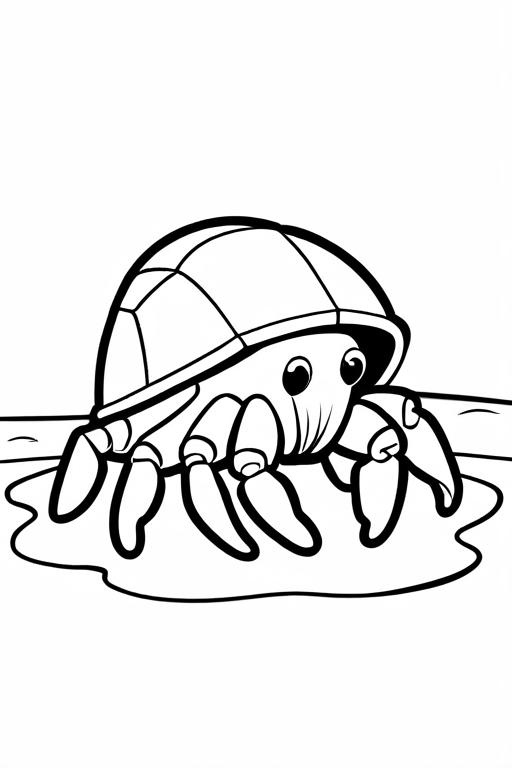 Hermit Coloring Page 8 for Kids