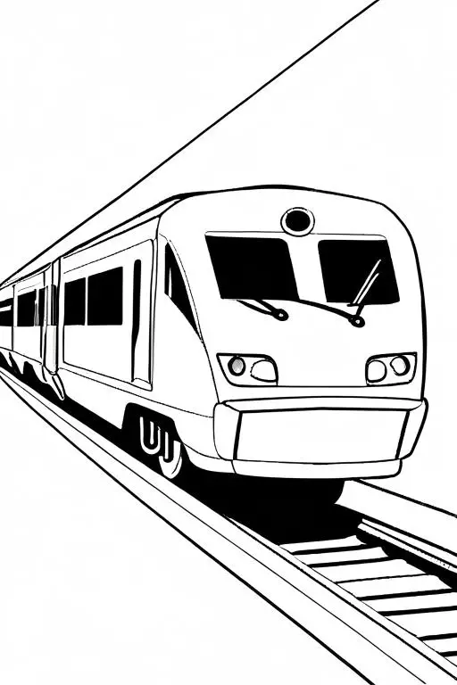 High-Speed Coloring Page 11 for Kids