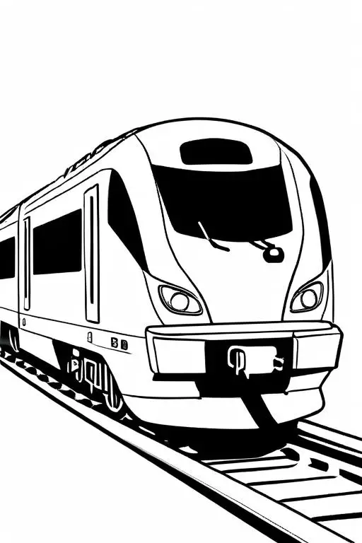 High-Speed Coloring Page 16 for Kids