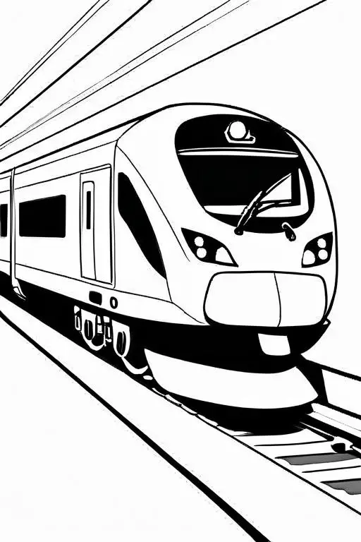 High-Speed Coloring Page 18 for Kids