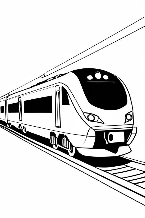 High-Speed Coloring Page 2 for Kids