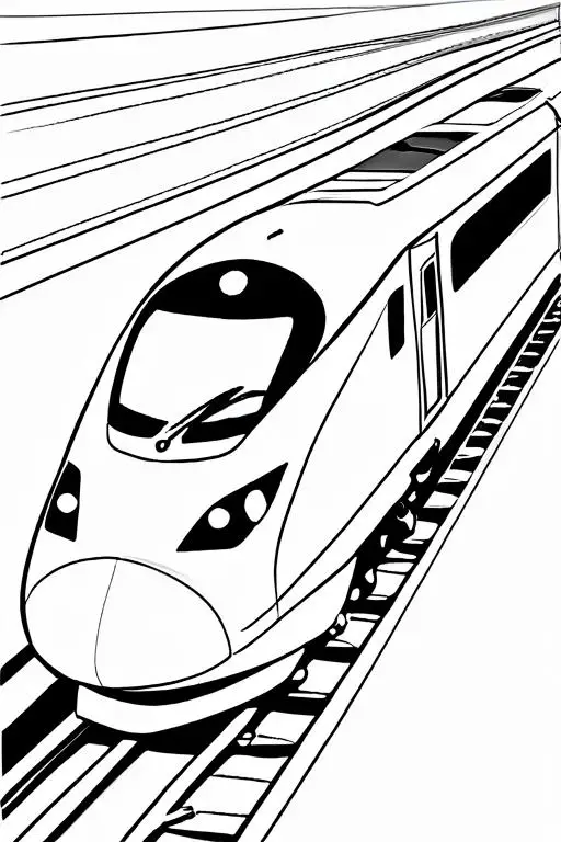 High-Speed Coloring Page 21 for Kids