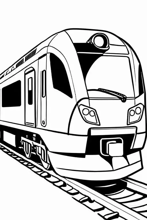 High-Speed Coloring Page 24 for Kids