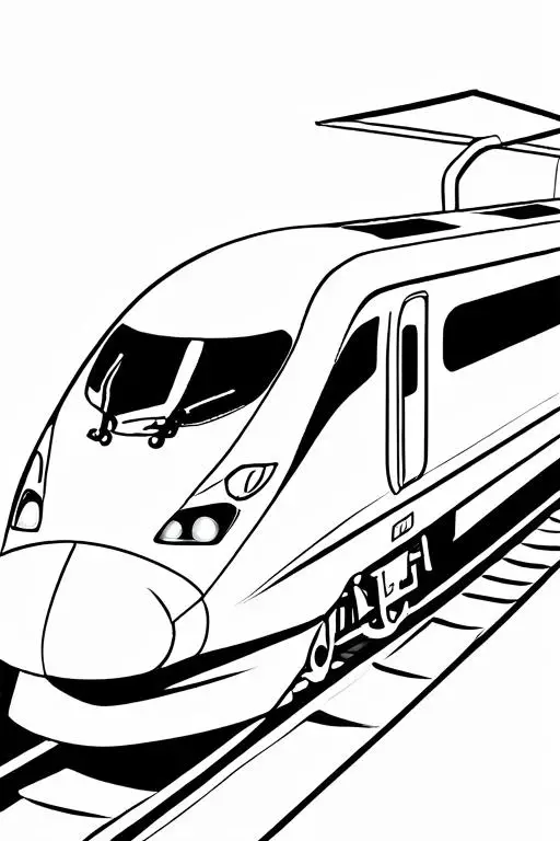 High-Speed Coloring Page 26 for Kids