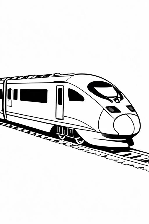 High-Speed Coloring Page 27 for Kids