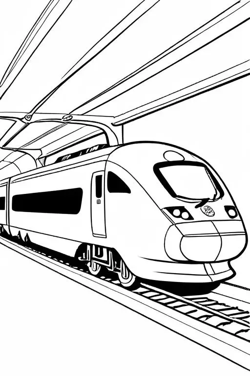 High-Speed Coloring Page 28 for Kids