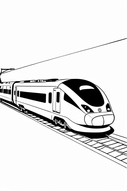 High-Speed Coloring Page 29 for Kids