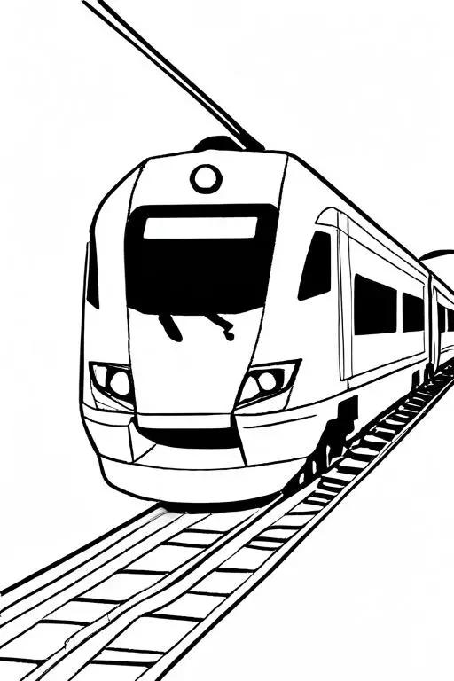 High-Speed Coloring Page 30 for Kids