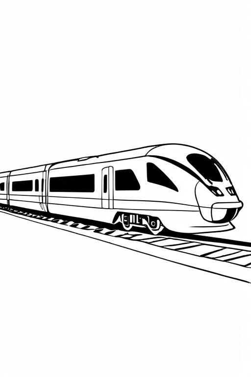 High-Speed Coloring Page 32 for Kids