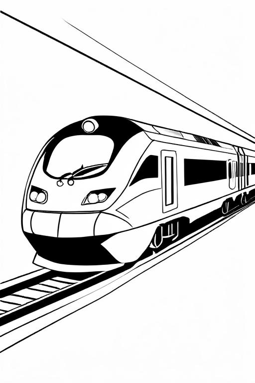 High-Speed Coloring Page 33 for Kids