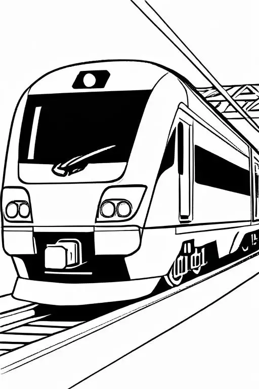 High-Speed Coloring Page 36 for Kids