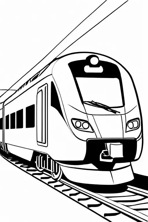 High-Speed Coloring Page 37 for Kids