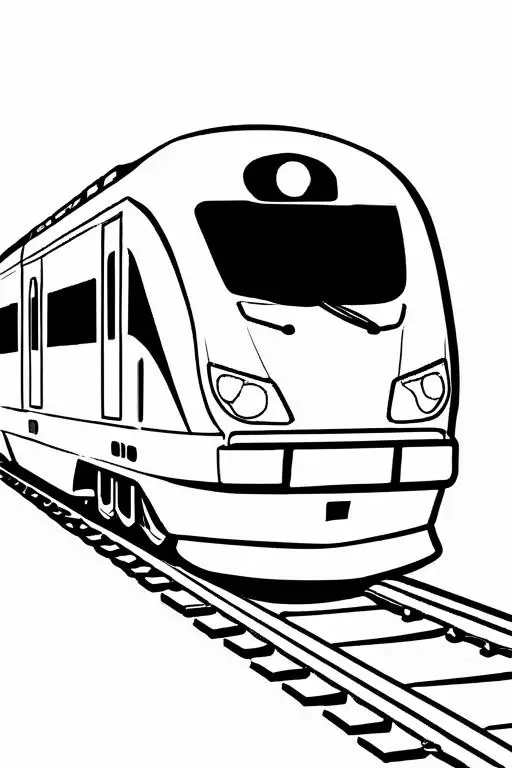 High-Speed Coloring Page 38 for Kids