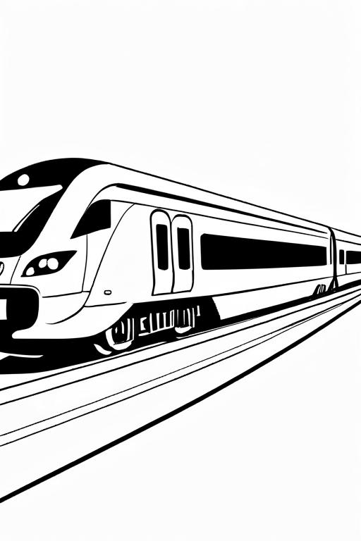 High-Speed Coloring Page 5 for Kids