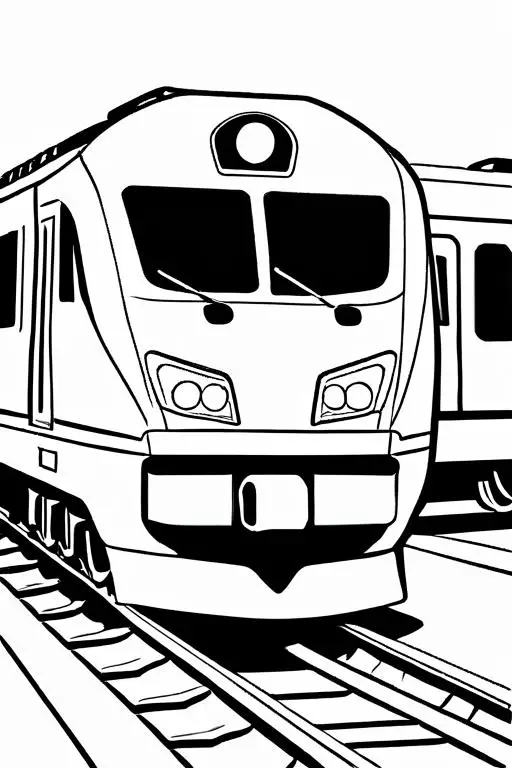 High-Speed Coloring Page 7 for Kids