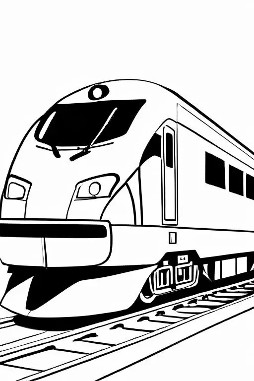 High-Speed Coloring Page 8 for Kids