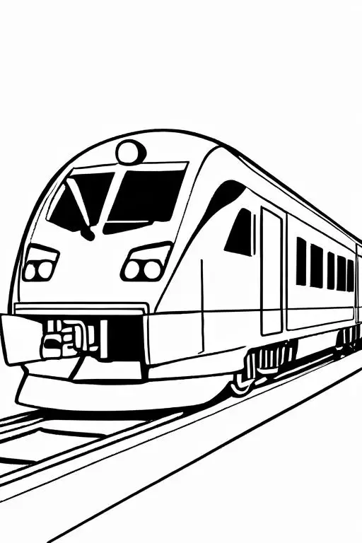 High-Speed Coloring Page 9 for Kids