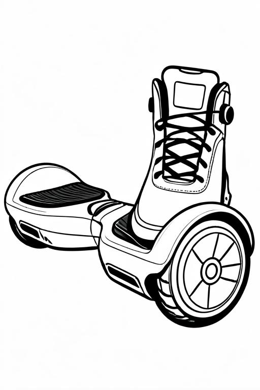 Hoverboard Coloring Page 11 for Kids