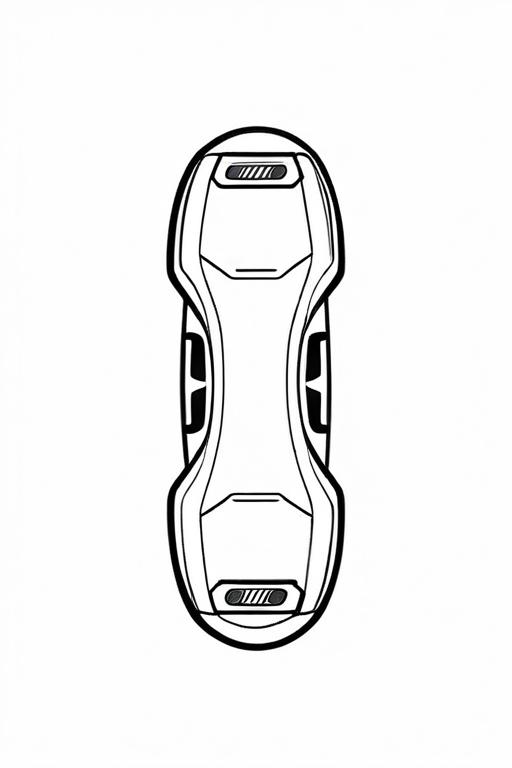 Hoverboard Coloring Page 13 for Kids