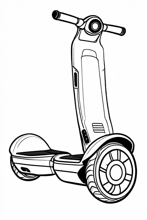 Hoverboard Coloring Page 15 for Kids