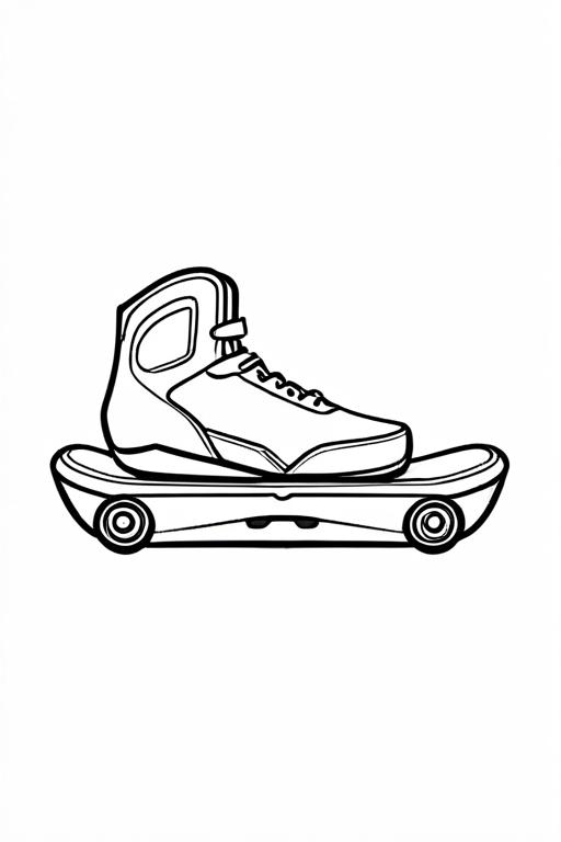 Hoverboard Coloring Page 16 for Kids