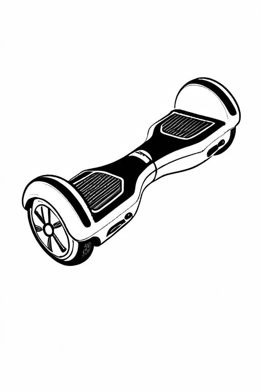 Hoverboard Coloring Page 17 for Kids