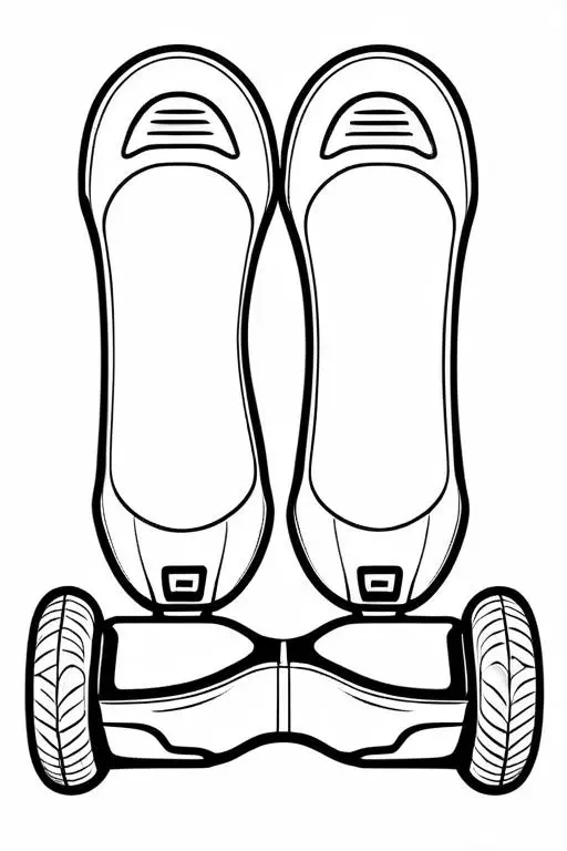 Hoverboard Coloring Page 18 for Kids