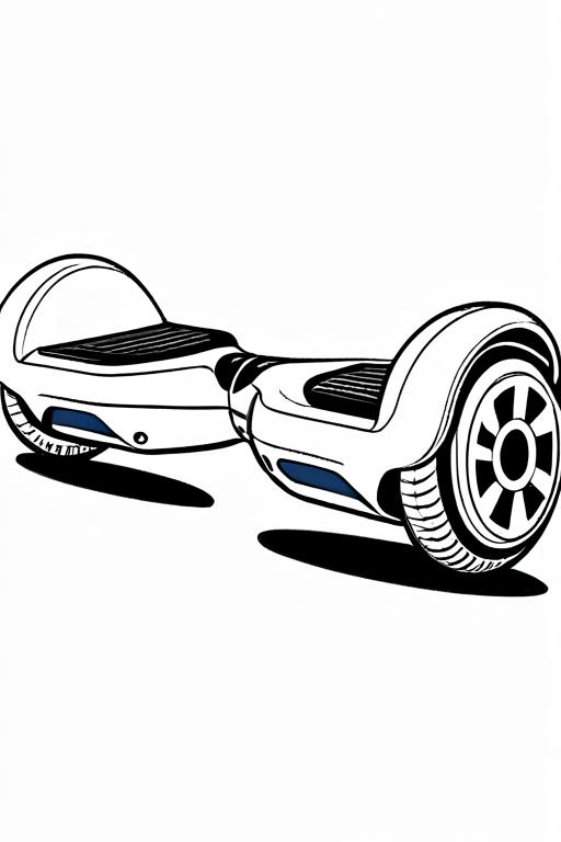 Hoverboard Coloring Page 19 for Kids