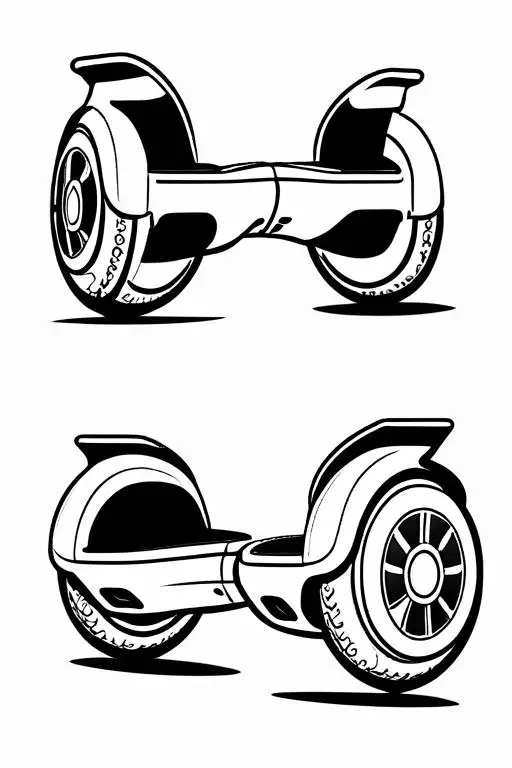 Hoverboard Coloring Page 23 for Kids