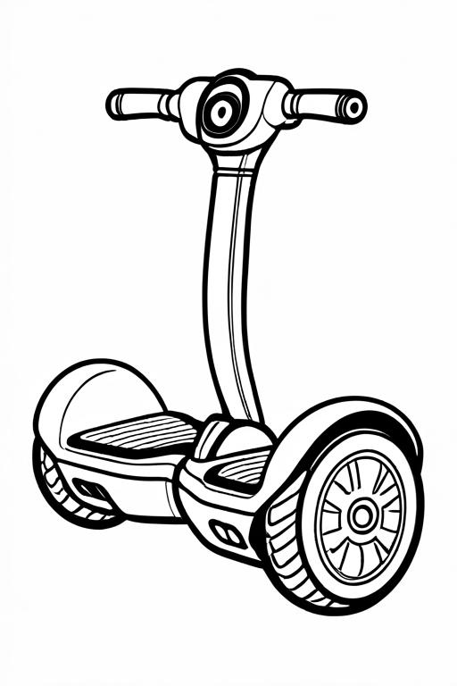 Hoverboard Coloring Page 28 for Kids