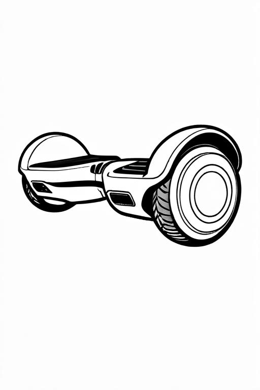 Hoverboard Coloring Page 29 for Kids