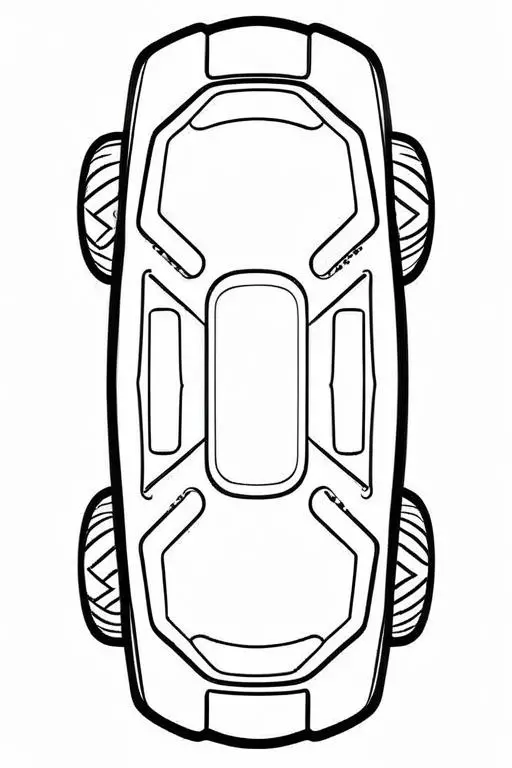 Hoverboard Coloring Page 30 for Kids