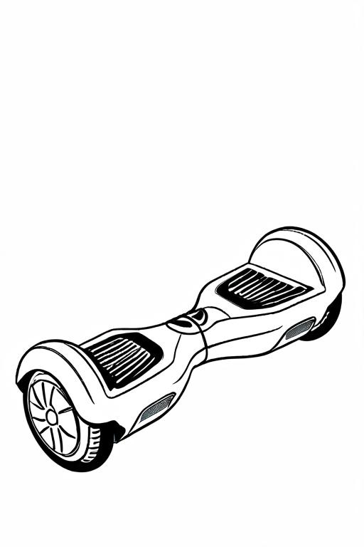 Hoverboard Coloring Page 31 for Kids