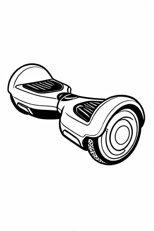 Hoverboard Coloring Page 32 for Kids