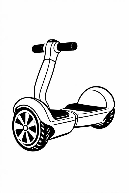 Hoverboard Coloring Page 33 for Kids