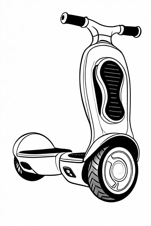 Hoverboard Coloring Page 34 for Kids