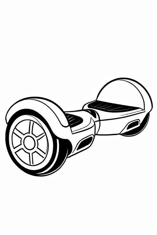 Hoverboard Coloring Page 35 for Kids