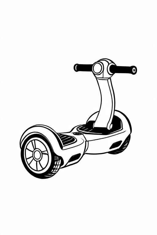 Hoverboard Coloring Page 36 for Kids