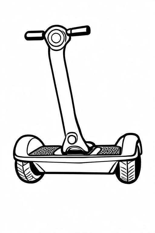 Hoverboard Coloring Page 38 for Kids